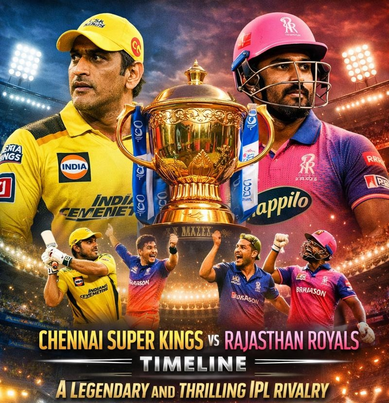 Chennai Super Kings vs Rajasthan Royals Timeline