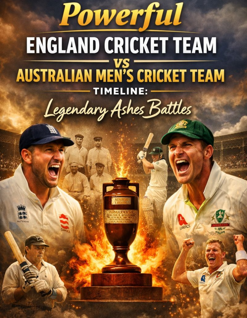 England Cricket Team vs Australian Men’s Cricket Team Timeline
