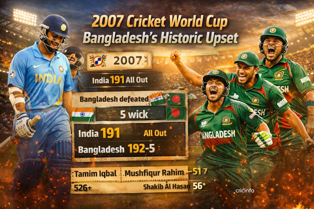 2007 Cricket World Cup – Bangladesh’s Historic Upset